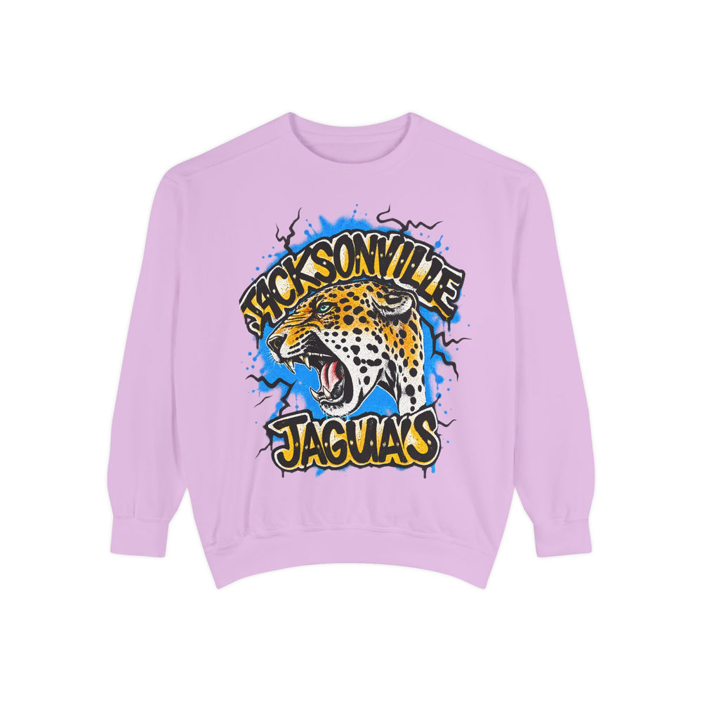 Jaguar Vintage Logo Sweatshirt — Retro Animal Graphic Crewneck