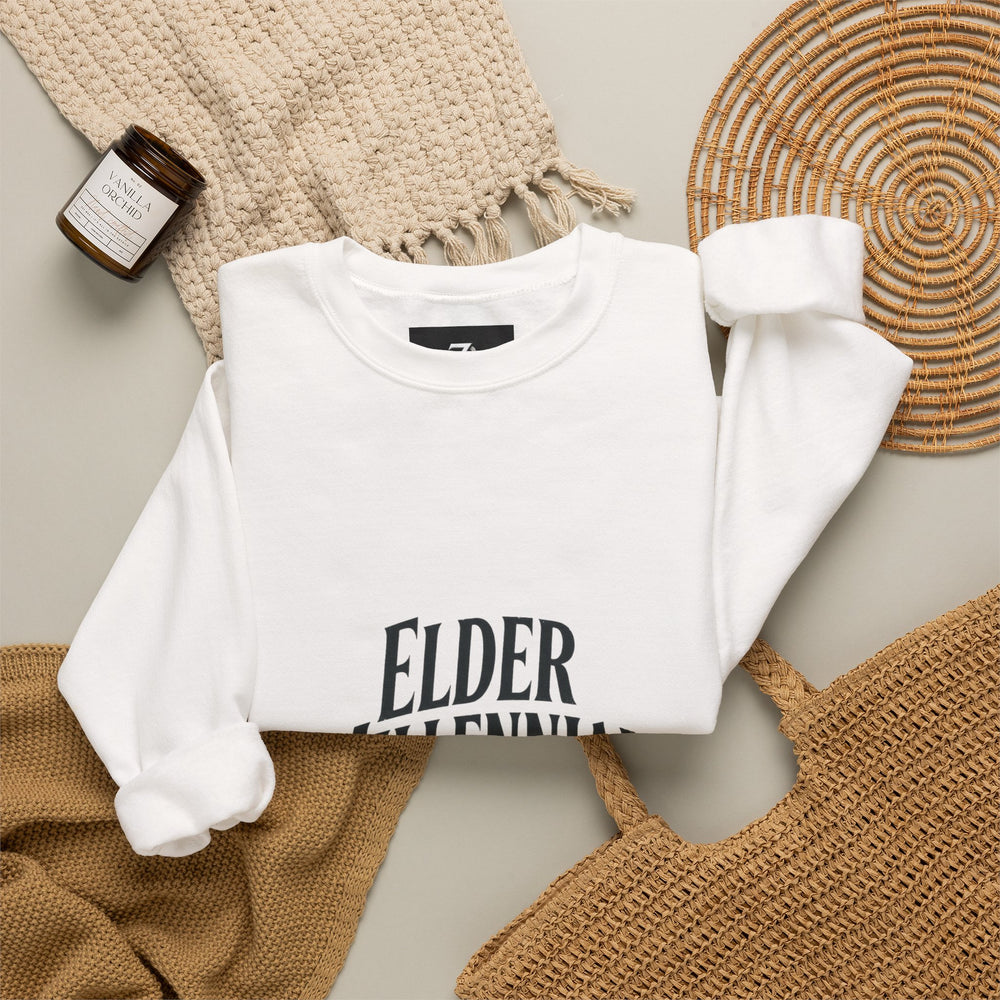 Elder Millennial Energy Sweatshirt | 90s Nostalgia, Retro Club Tee