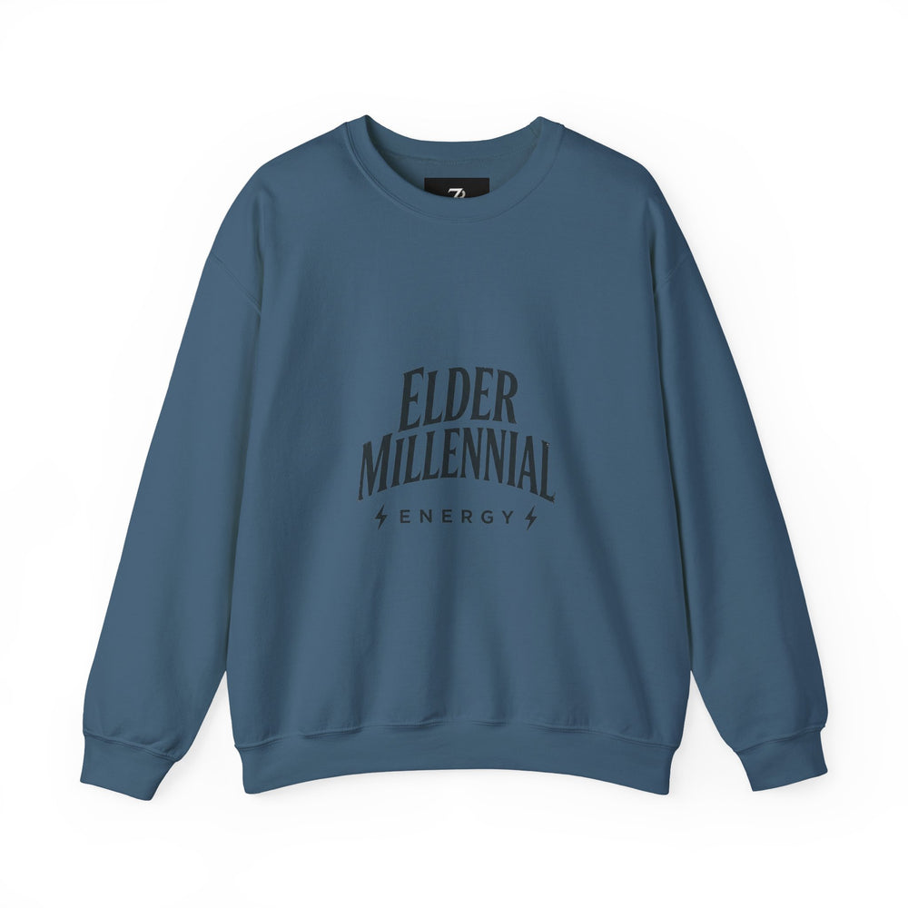 Elder Millennial Energy Sweatshirt | 90s Nostalgia, Retro Club Tee