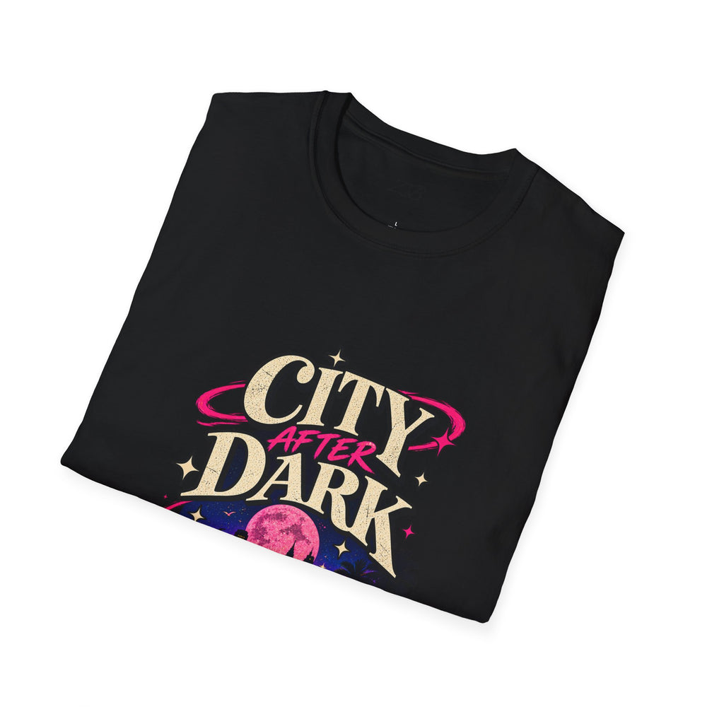 City After Dark Neon Skyline T-Shirt
