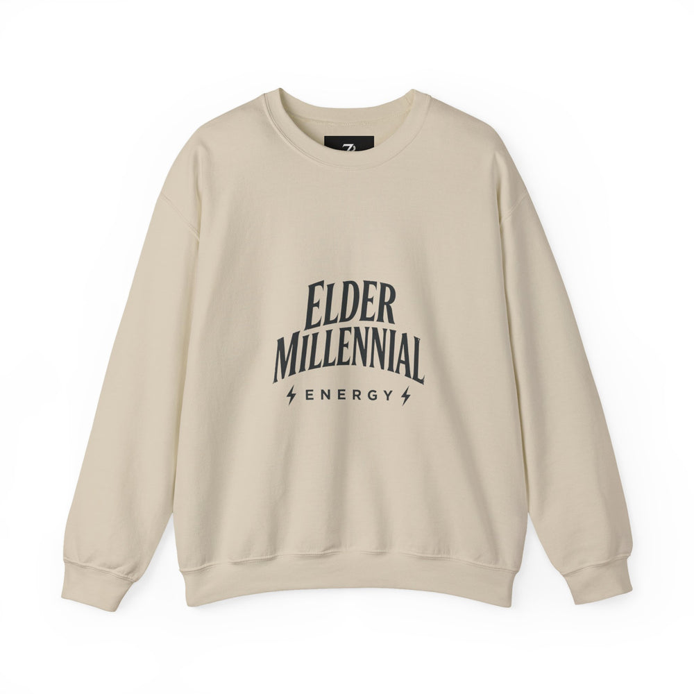 Elder Millennial Energy Sweatshirt | 90s Nostalgia, Retro Club Tee