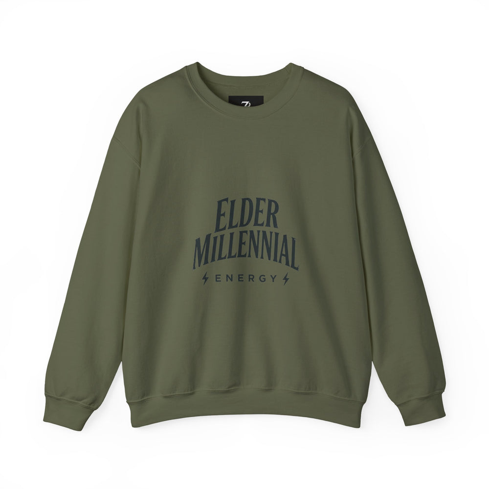 Elder Millennial Energy Sweatshirt | 90s Nostalgia, Retro Club Tee
