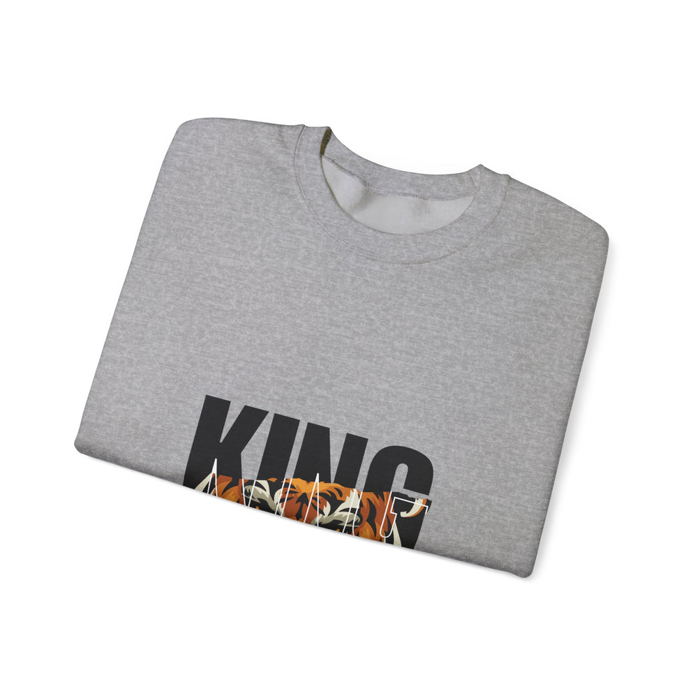 King of the Jungle Sweatshirt — Tiger Face Crewneck