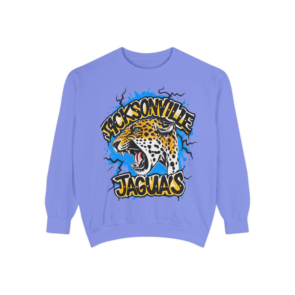 Jaguar Vintage Logo Sweatshirt — Retro Animal Graphic Crewneck