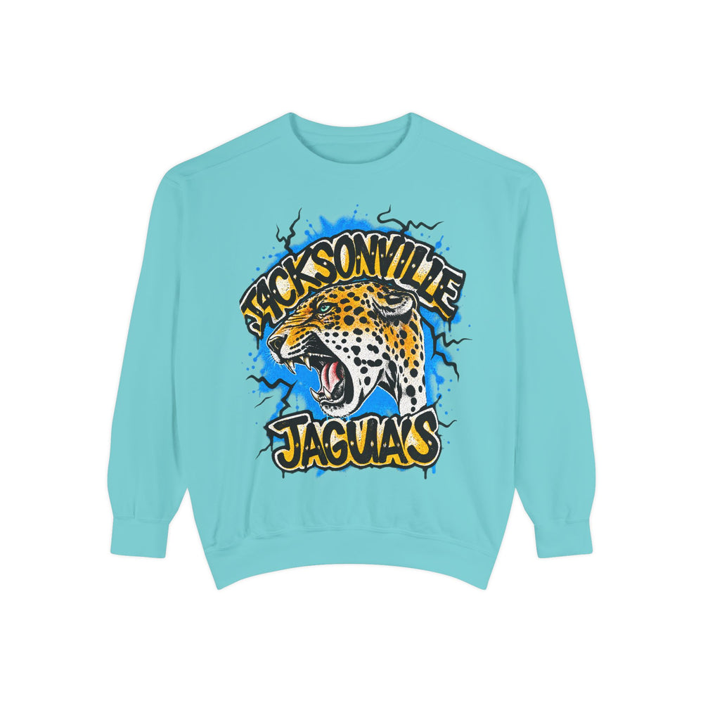 Jaguar Vintage Logo Sweatshirt — Retro Animal Graphic Crewneck
