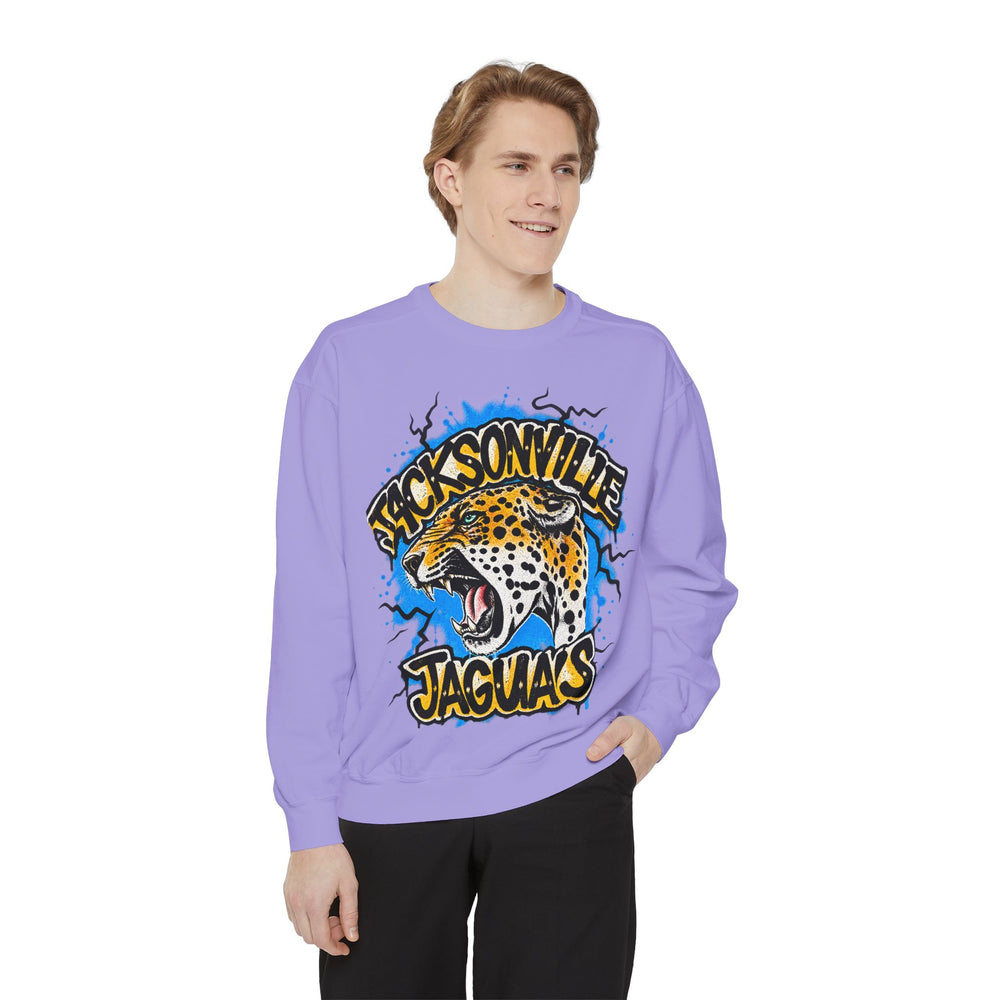 Jaguar Vintage Logo Sweatshirt — Retro Animal Graphic Crewneck