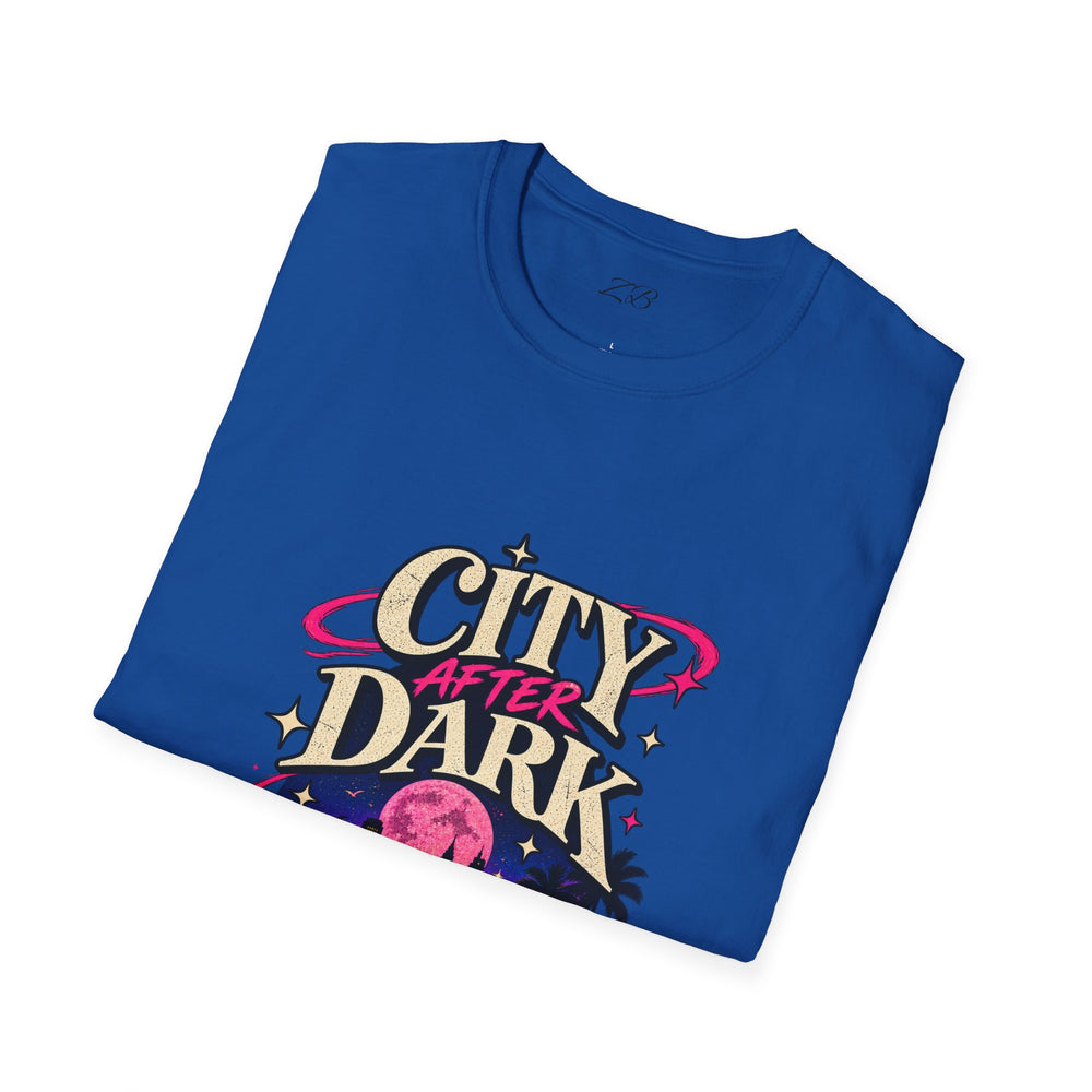 City After Dark Neon Skyline T-Shirt