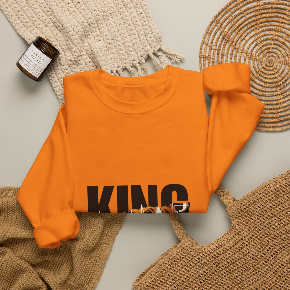 King of the Jungle Sweatshirt — Tiger Face Crewneck