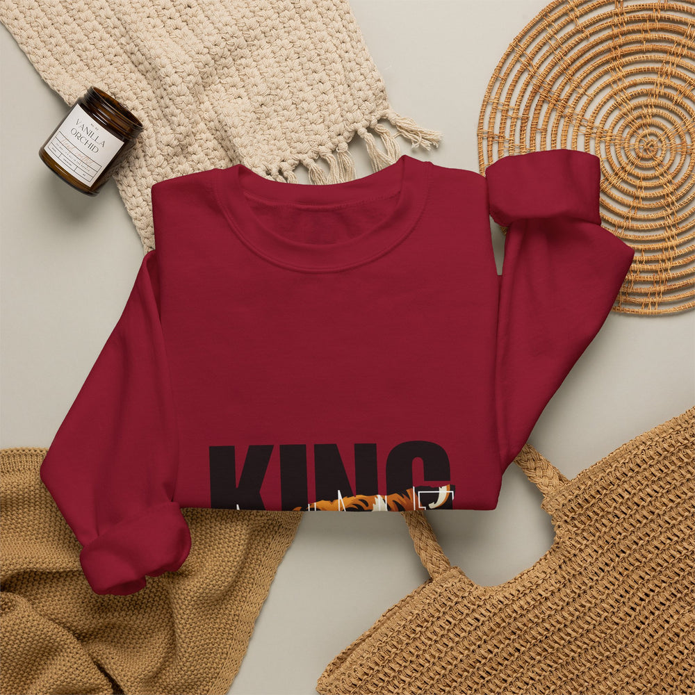 King of the Jungle Sweatshirt — Tiger Face Crewneck