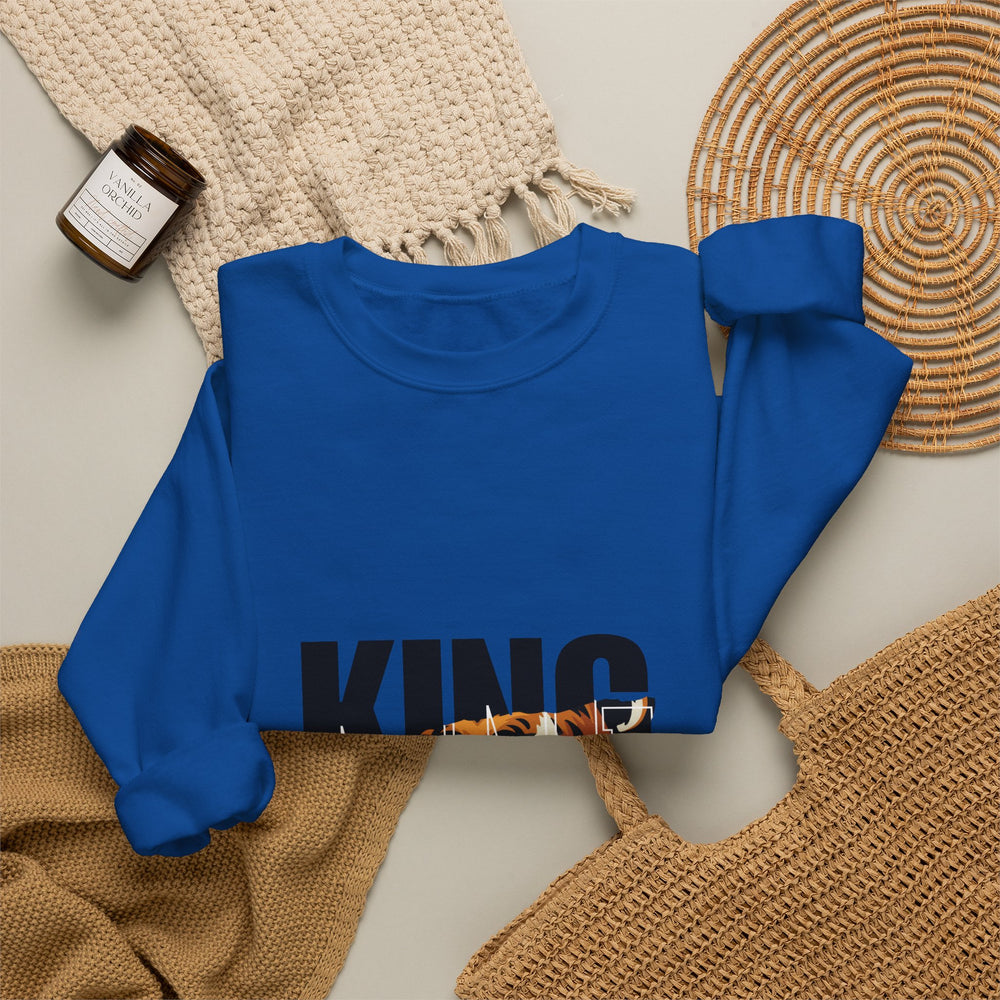 King of the Jungle Sweatshirt — Tiger Face Crewneck