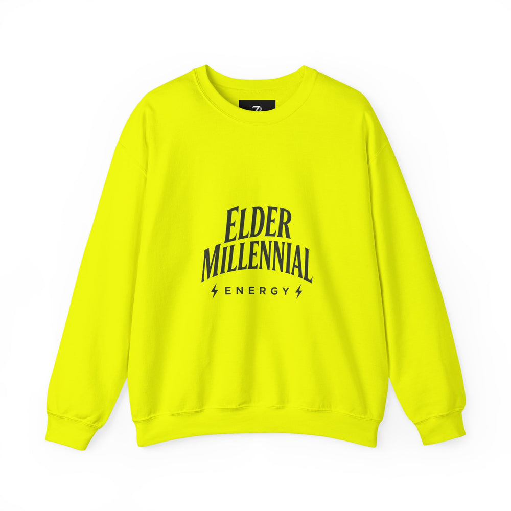 Elder Millennial Energy Sweatshirt | 90s Nostalgia, Retro Club Tee