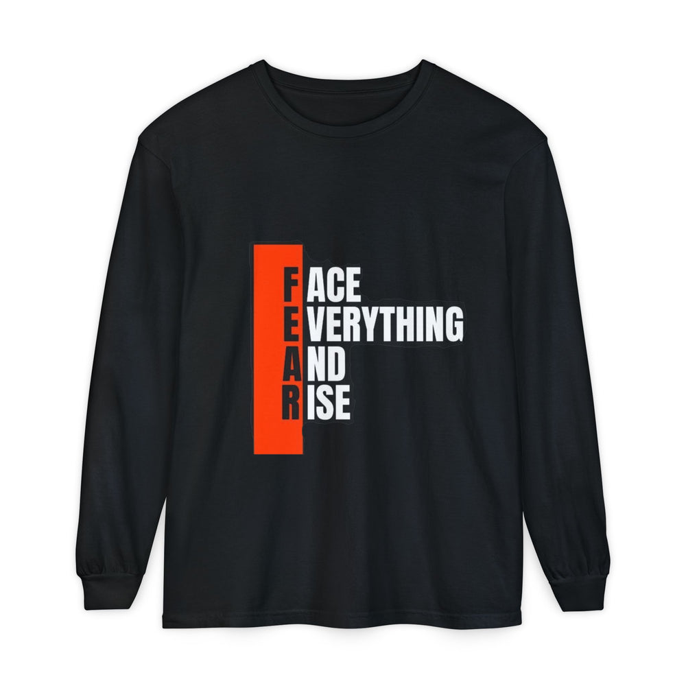 Face Everything And Rise Long Sleeve Streat Wear T-Shirt