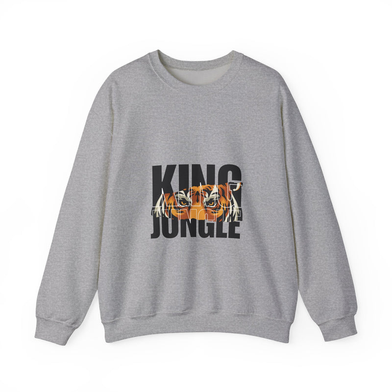 King of the Jungle Sweatshirt — Tiger Face Crewneck