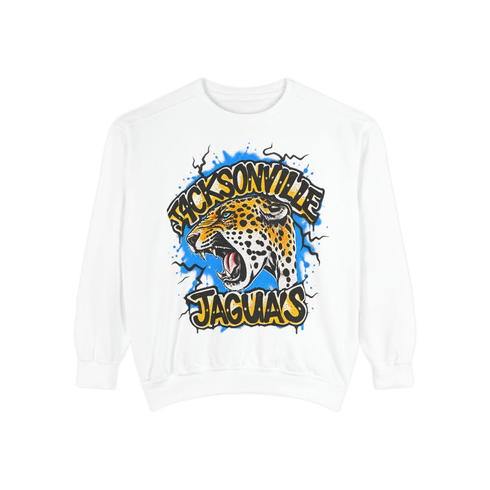 Jaguar Vintage Logo Sweatshirt — Retro Animal Graphic Crewneck