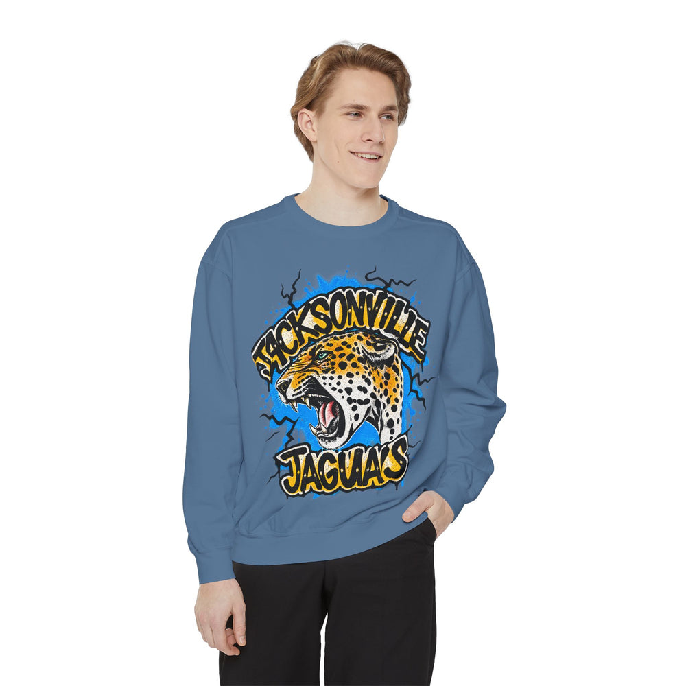 Jaguar Vintage Logo Sweatshirt — Retro Animal Graphic Crewneck