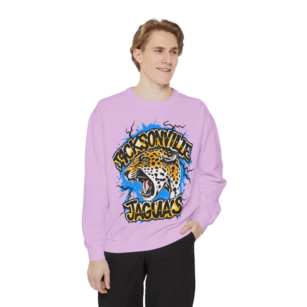 Jaguar Vintage Logo Sweatshirt — Retro Animal Graphic Crewneck