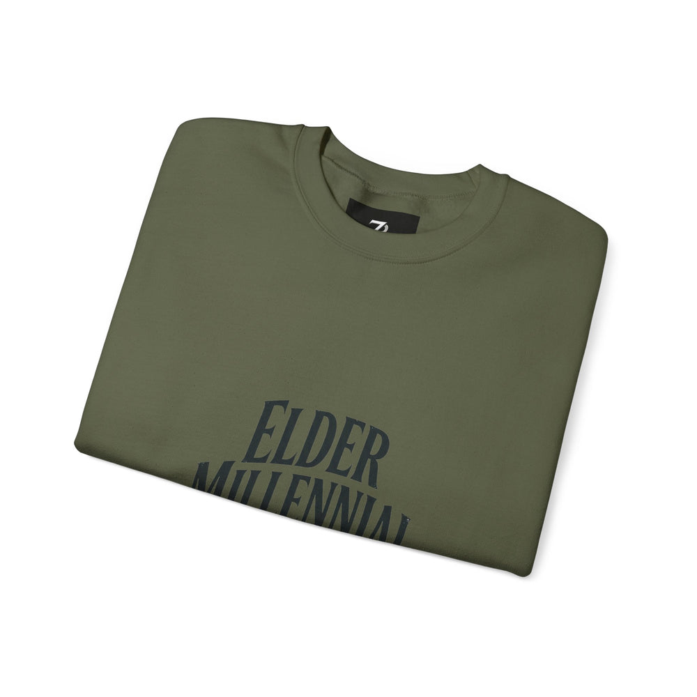Elder Millennial Energy Sweatshirt | 90s Nostalgia, Retro Club Tee