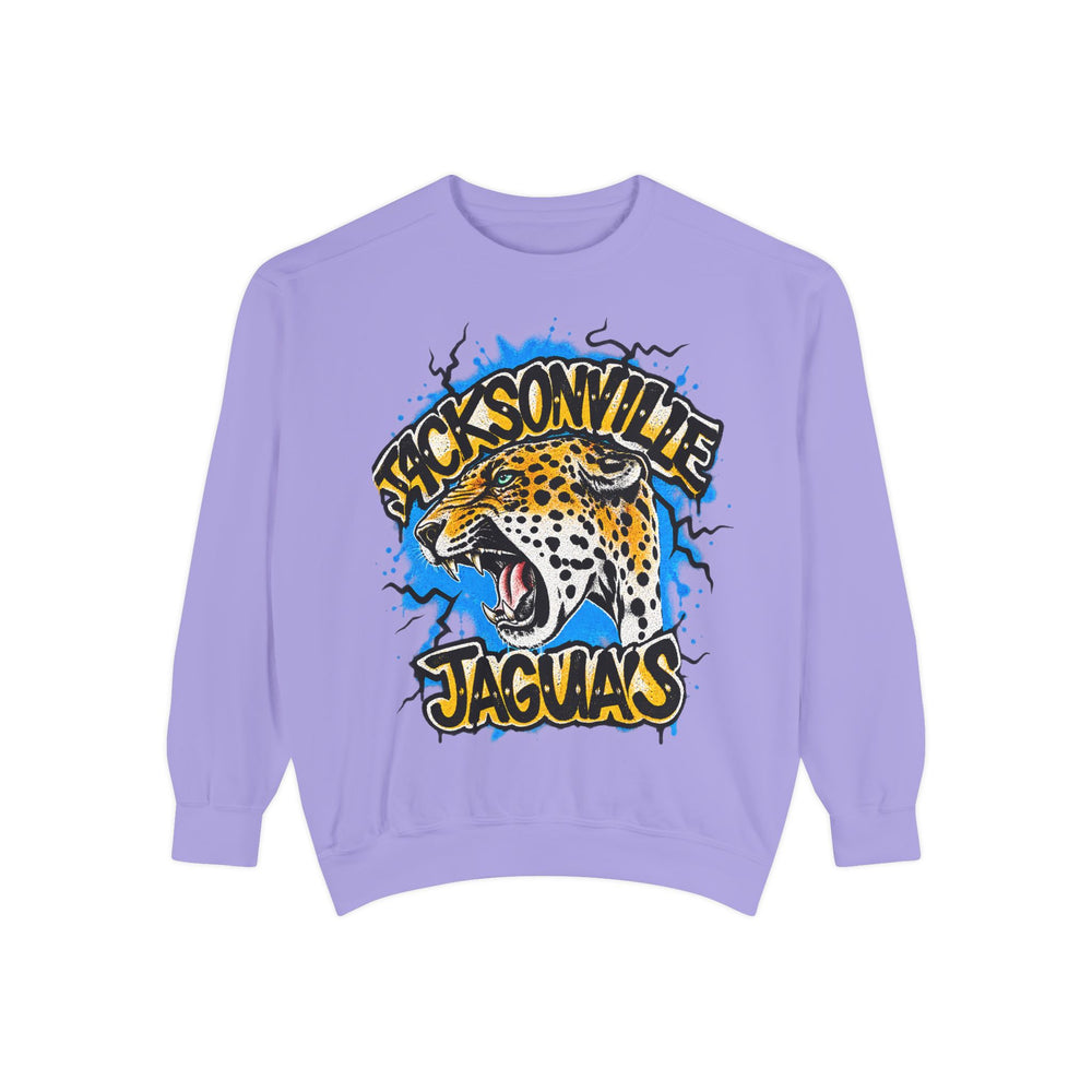 Jaguar Vintage Logo Sweatshirt — Retro Animal Graphic Crewneck
