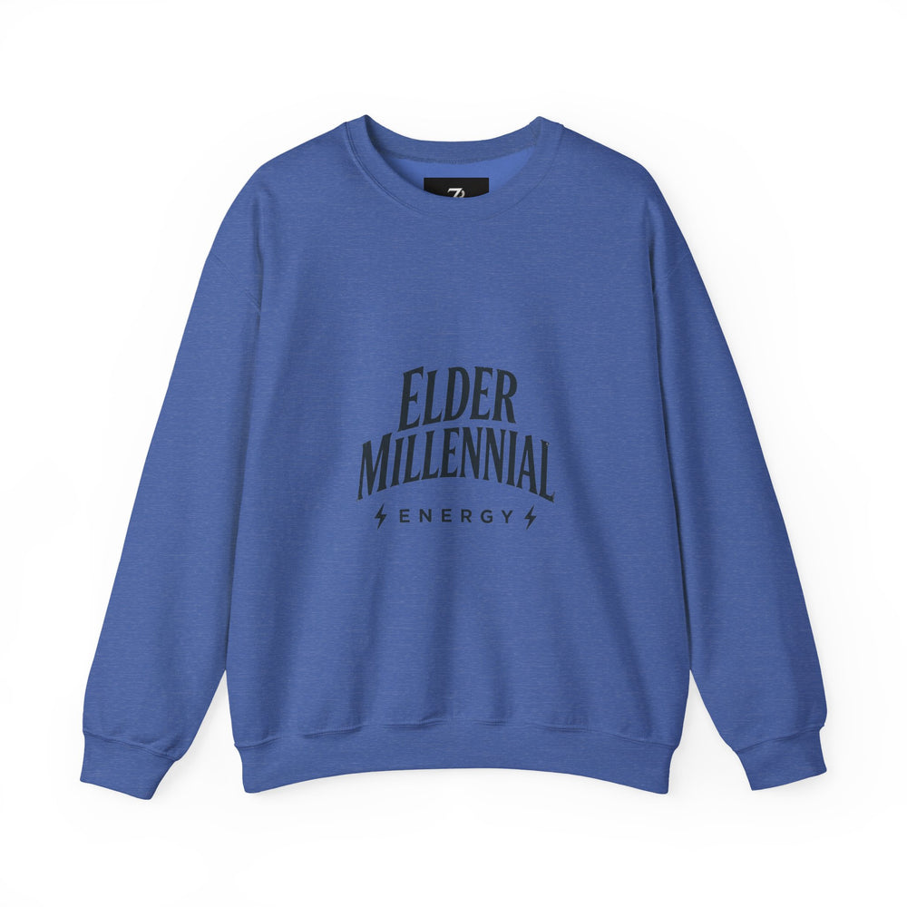 Elder Millennial Energy Sweatshirt | 90s Nostalgia, Retro Club Tee