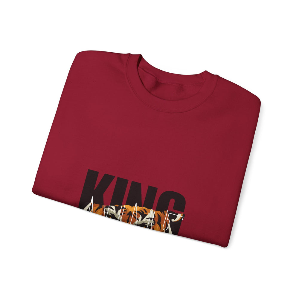 King of the Jungle Sweatshirt — Tiger Face Crewneck