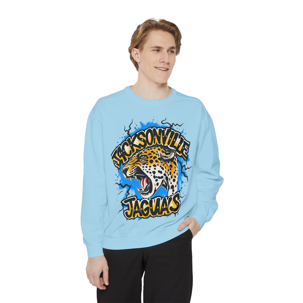 Jaguar Vintage Logo Sweatshirt — Retro Animal Graphic Crewneck