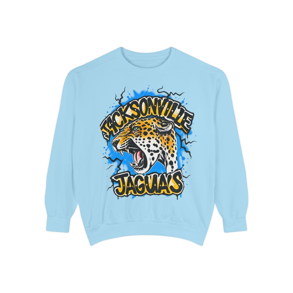 Jaguar Vintage Logo Sweatshirt — Retro Animal Graphic Crewneck
