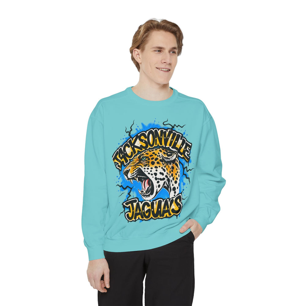 Jaguar Vintage Logo Sweatshirt — Retro Animal Graphic Crewneck