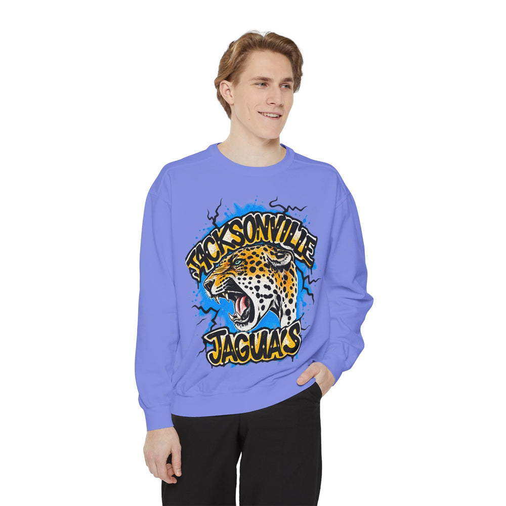 Jaguar Vintage Logo Sweatshirt — Retro Animal Graphic Crewneck