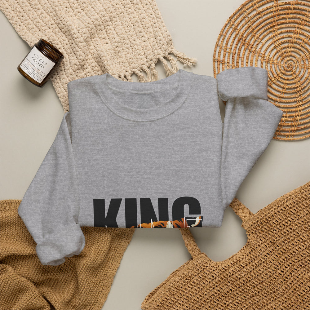 King of the Jungle Sweatshirt — Tiger Face Crewneck