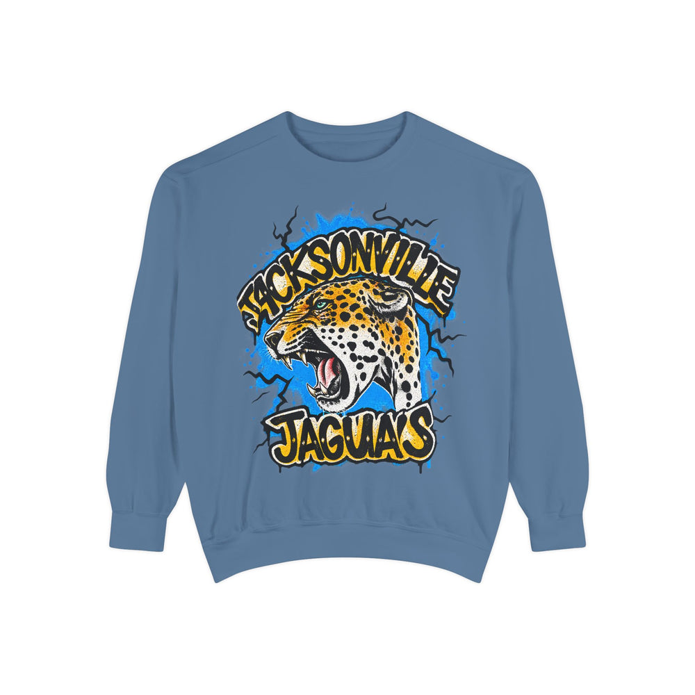 Jaguar Vintage Logo Sweatshirt — Retro Animal Graphic Crewneck
