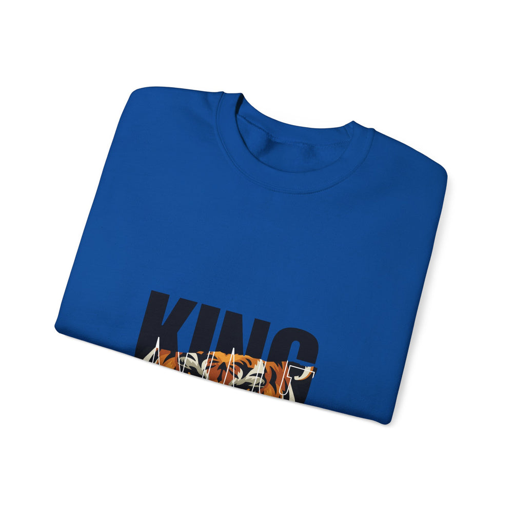 King of the Jungle Sweatshirt — Tiger Face Crewneck