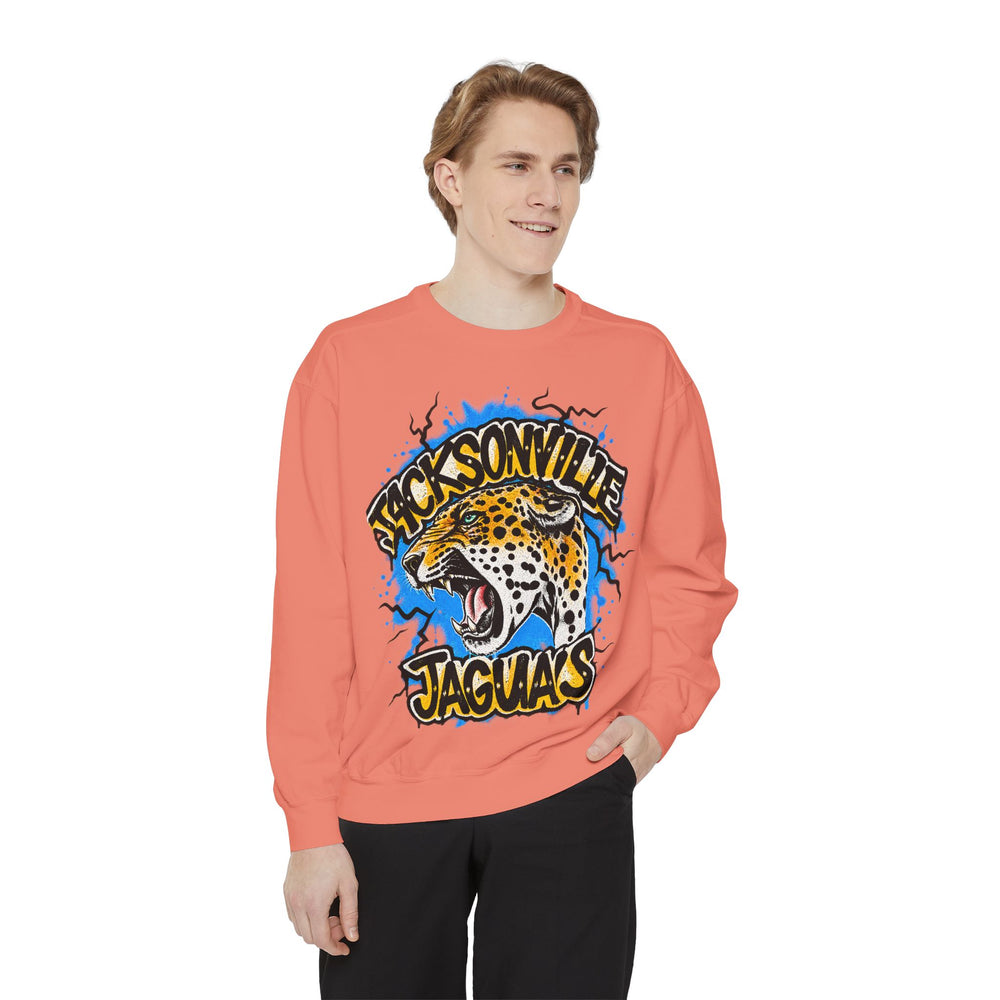 Jaguar Vintage Logo Sweatshirt — Retro Animal Graphic Crewneck